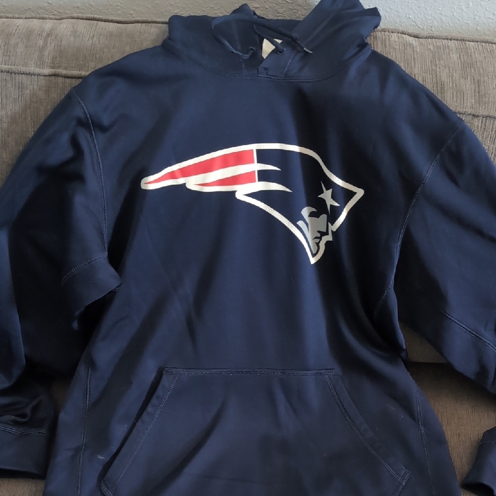 Blue Hoodie with Sports Logo